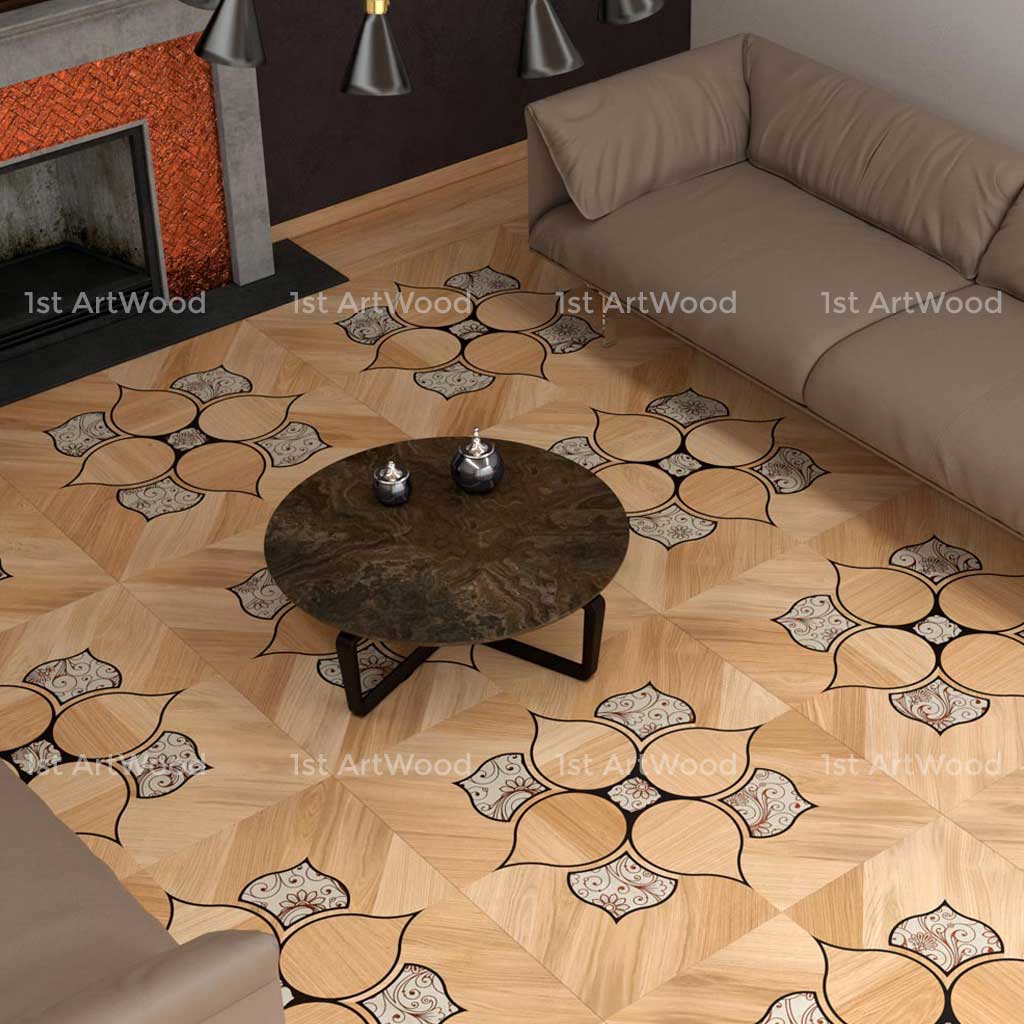 Sàn gỗ hoa văn DROP LEAF AT-V634